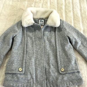 Gymboree girls fleece interior jersey coat size small